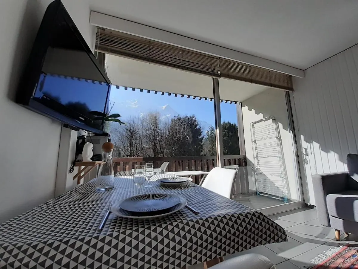 Studio Quartier Calme Centre Ville Vue Mont Blanc Chamonix 0*,